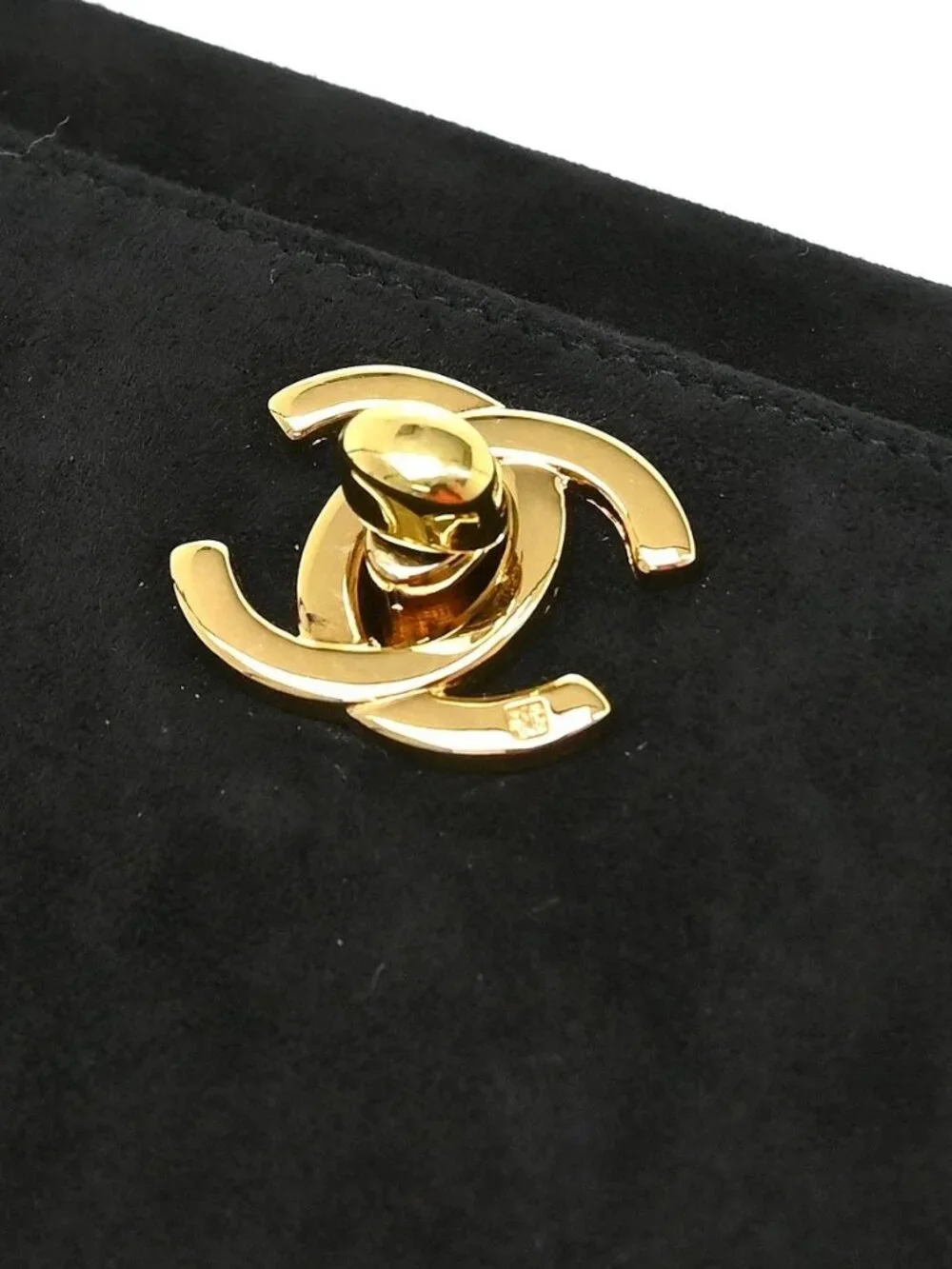 Best08 Chanel Black Suede Handbag KQ01804